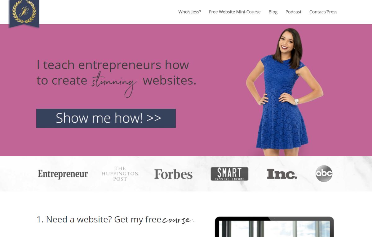 将兴趣变成生意的案例：美女教小企业主建网站