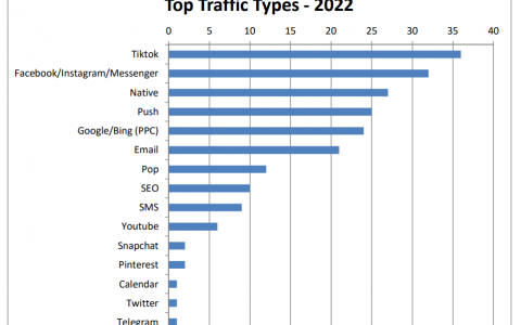 2022 Top Traffic Types & Top Offer Types