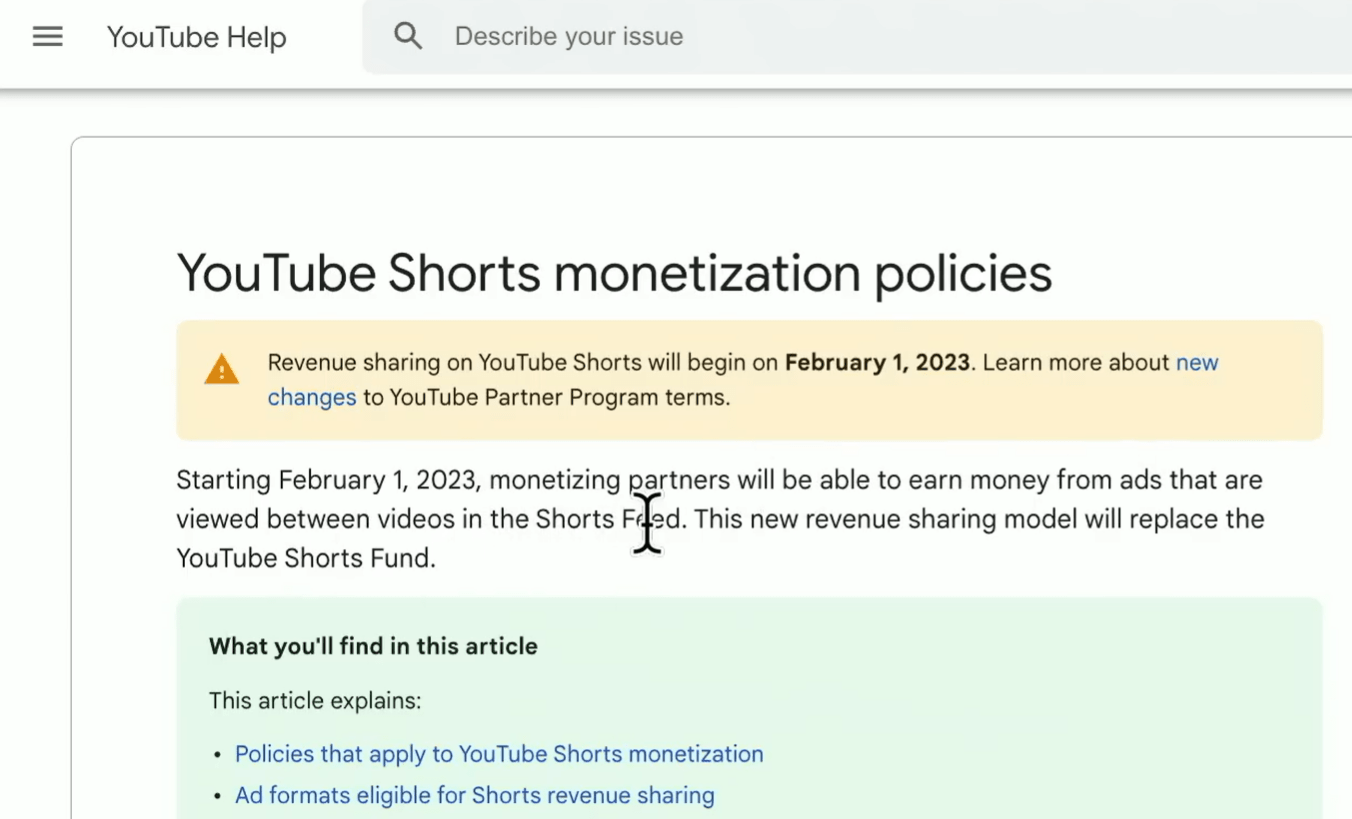 youtube shorts获利计划