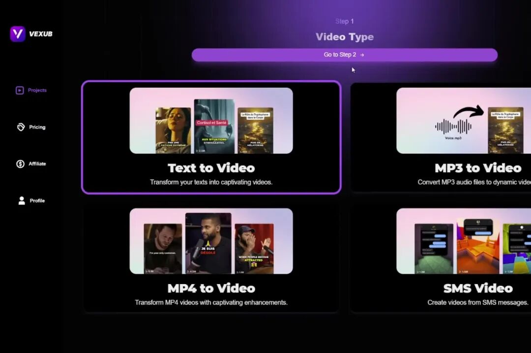 text to video vexub工具