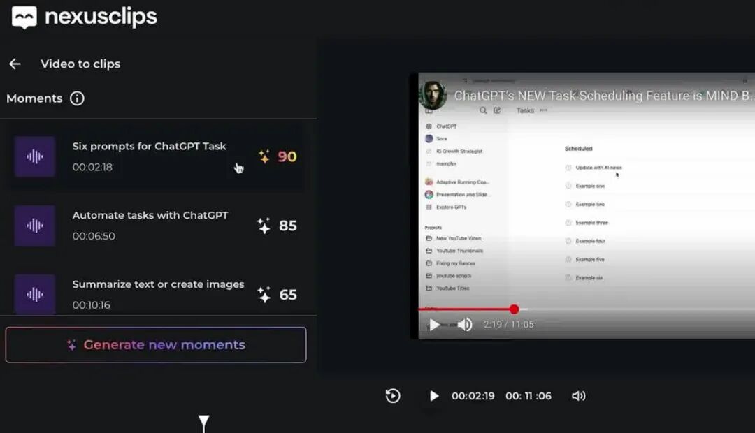 Nexus Clips 短视频工具