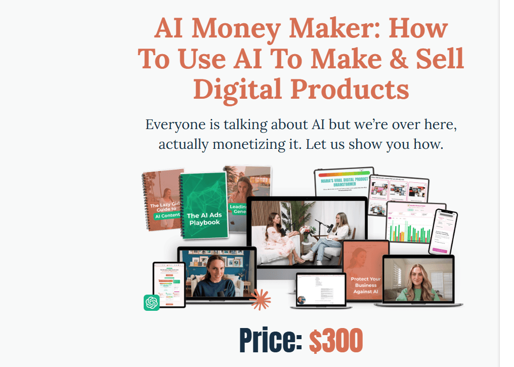 国外AI变现课程：AI Money Maker ($300.00)