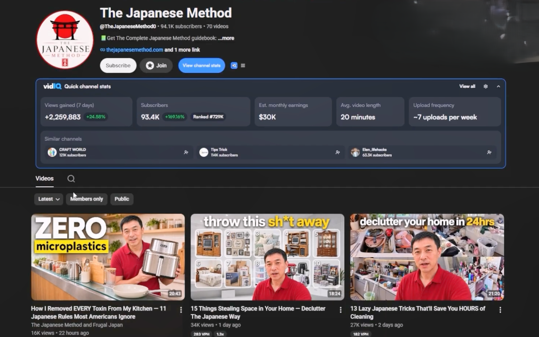 The Japanese method 油管频道