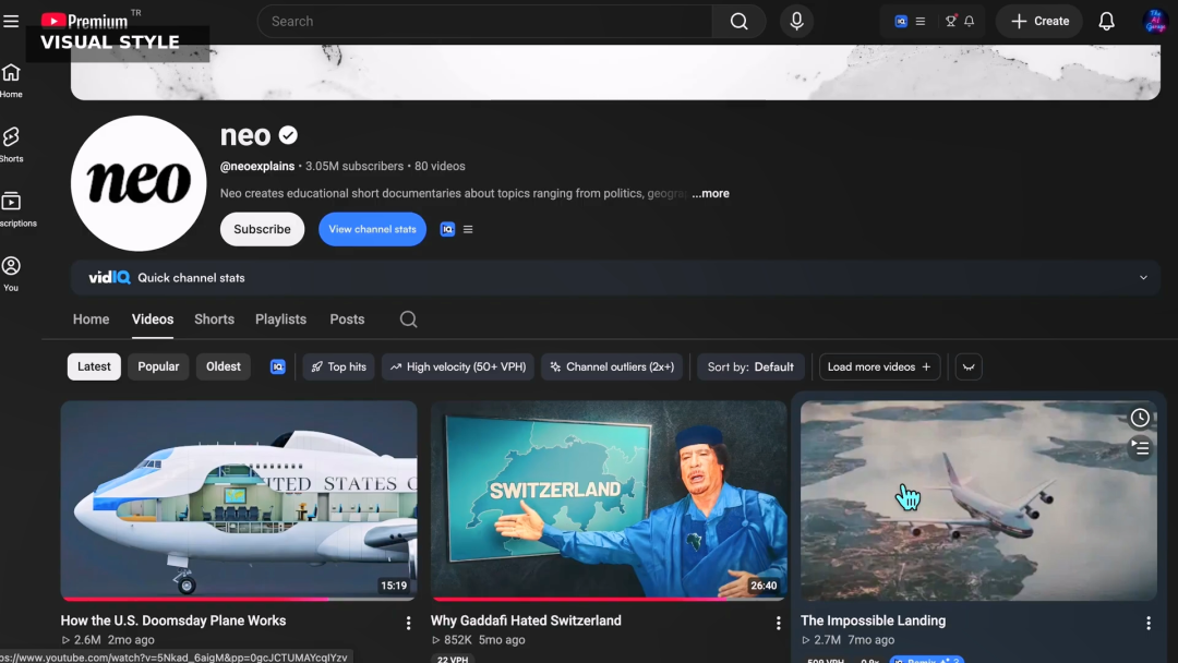 YouTube 频道 neo